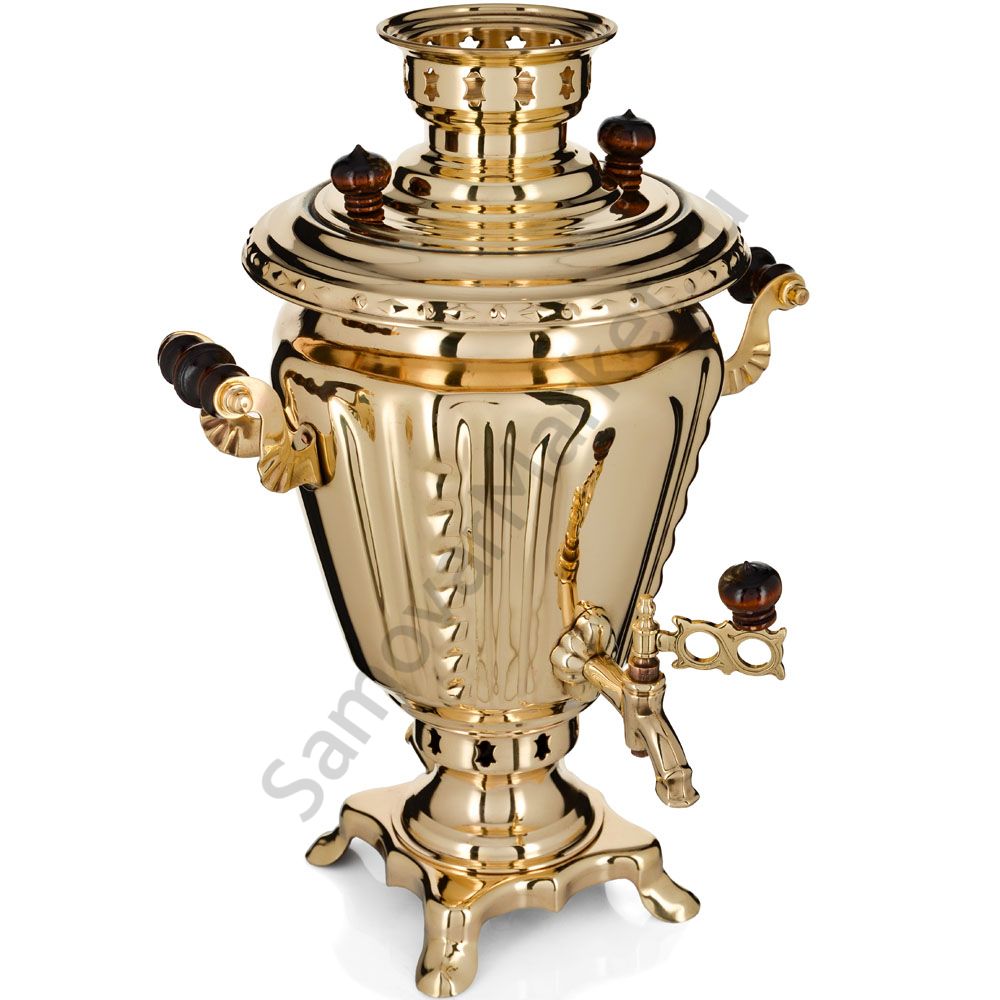 Самовар электрический 3 литра формы «Рюмка», золотой, категория «Стандарт» Самовар электрический 3 литра формы «Рюмка», золотой, категория «Стандарт»