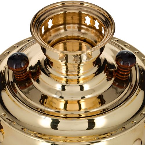 Самовар электрический 3 литра формы «Груша», золотой, категория «Стандарт»