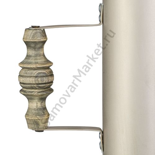 Труба 61 мм для самовара серебристая с травлением по никелю «Люкс» 