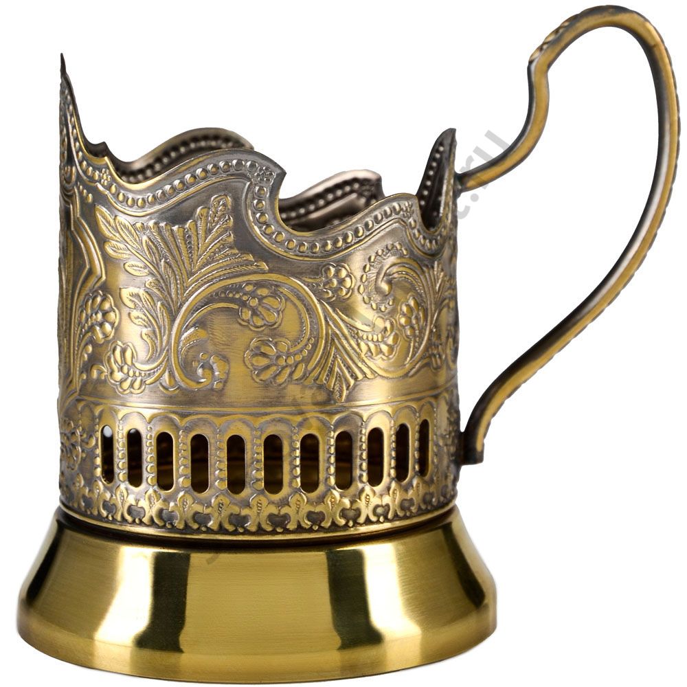 Подстаканник латунный «Глухарь» Подстаканник латунный «Глухарь»