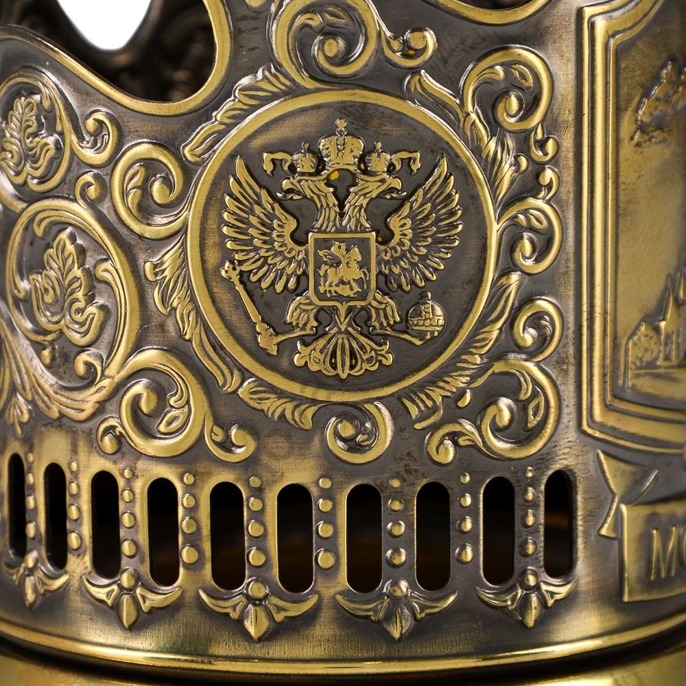 Подстаканник латунный «Храм Василия Блаженного» Подстаканник латунный «Храм Василия Блаженного»