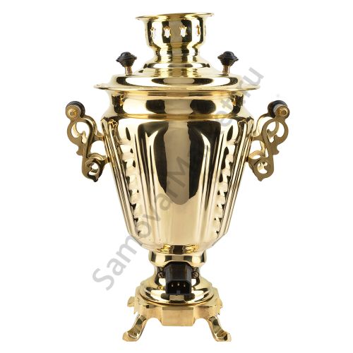 Самовар электрический 3 литра формы «Рюмка» с защитой ТЭН, литьё, золотой Самовар электрический 3 литра формы «Рюмка» с защитой ТЭН, литьё, золотой