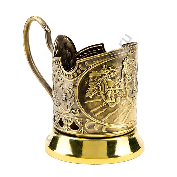 Подстаканник латунный «Тройка» Подстаканник латунный «Тройка»