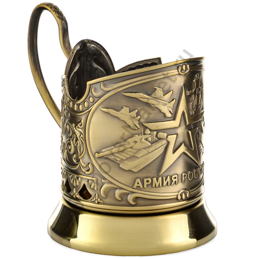Подстаканник латунный «Армия» Подстаканник латунный «Армия»