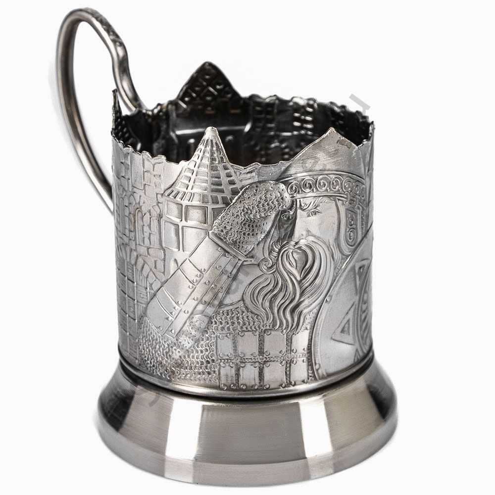 Подстаканник никелированный с чернью «Богатырская застава» Подстаканник никелированный с чернью «Богатырская застава»