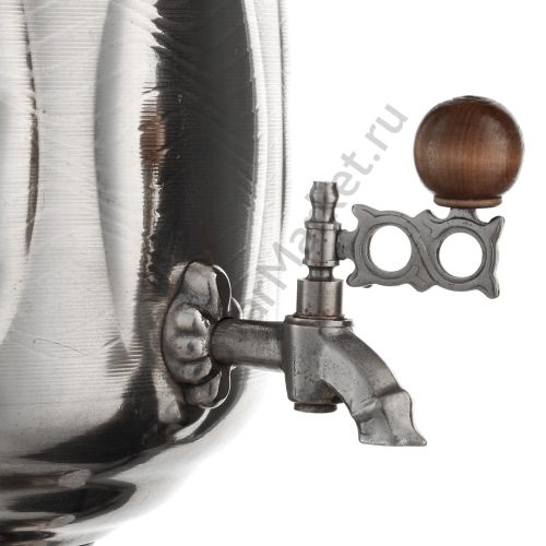 Самовар на дровах 5 литров формы «Банка с листьями», категория «Дачный»