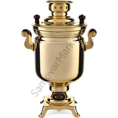 Самовар электрический 3 литра формы «Банка с вибронакаткой», золотой, категория «Стандарт» 