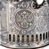 Подстаканник никелированный с чернью «Спасская башня» Подстаканник никелированный с чернью «Спасская башня»