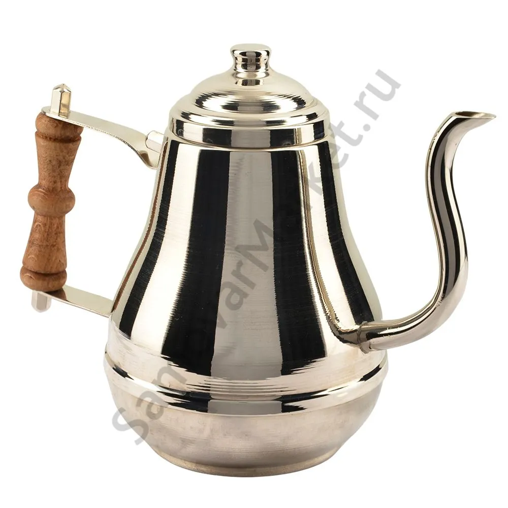 Чайник заварочный для самовара большой 1 литр, серебристый Чайник заварочный для самовара большой 1 литр, серебристый