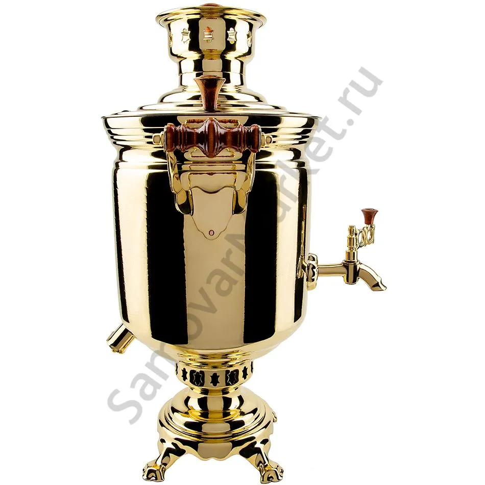 Самовар комбинированный 7 литров формы «Банка с вибронакаткой», золотой, категория «Люкс» Самовар комбинированный 7 литров формы «Банка с вибронакаткой», золотой, категория «Люкс»