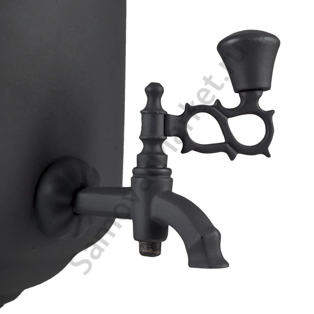 Самовар комбинированный 7 литров формы «Банка», категория «Эксклюзив», «Графит»