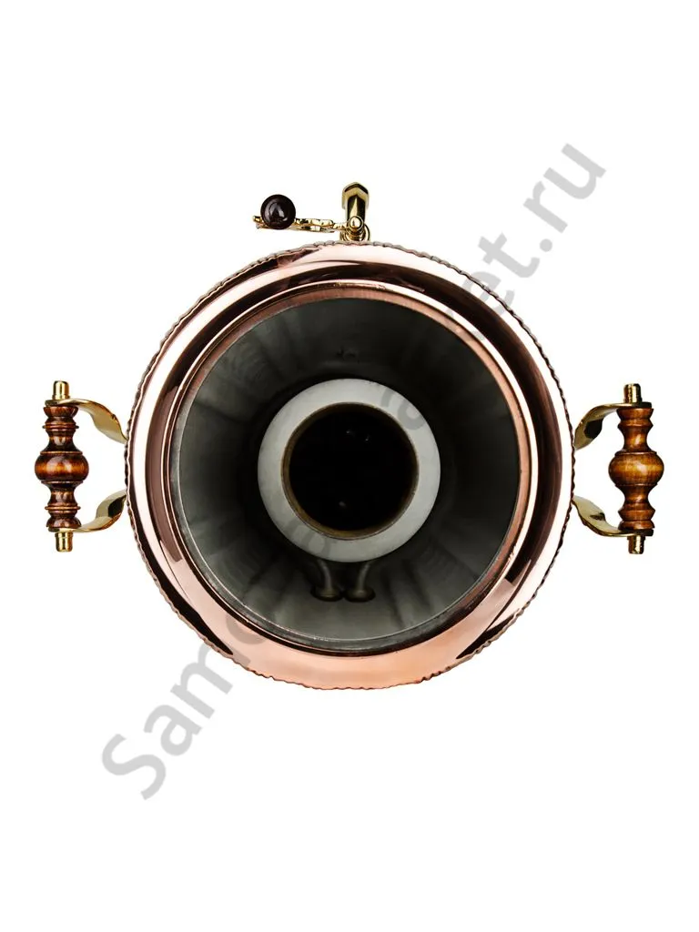 Самовар комбинированный 7 литров формы «Рюмка гранная», золотой, категория «Люкс» Самовар комбинированный 7 литров формы «Рюмка гранная», золотой, категория «Люкс»