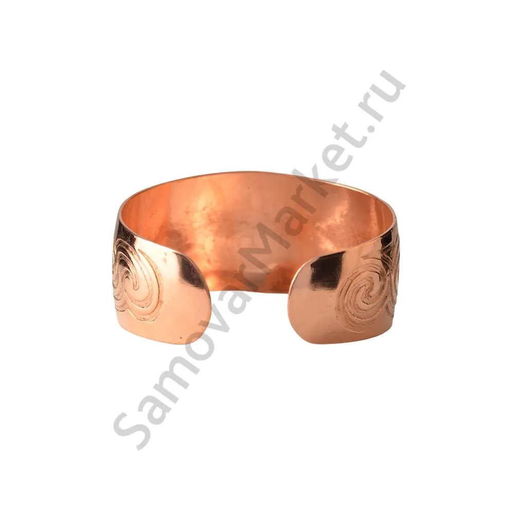 Браслет медный «Узоры»