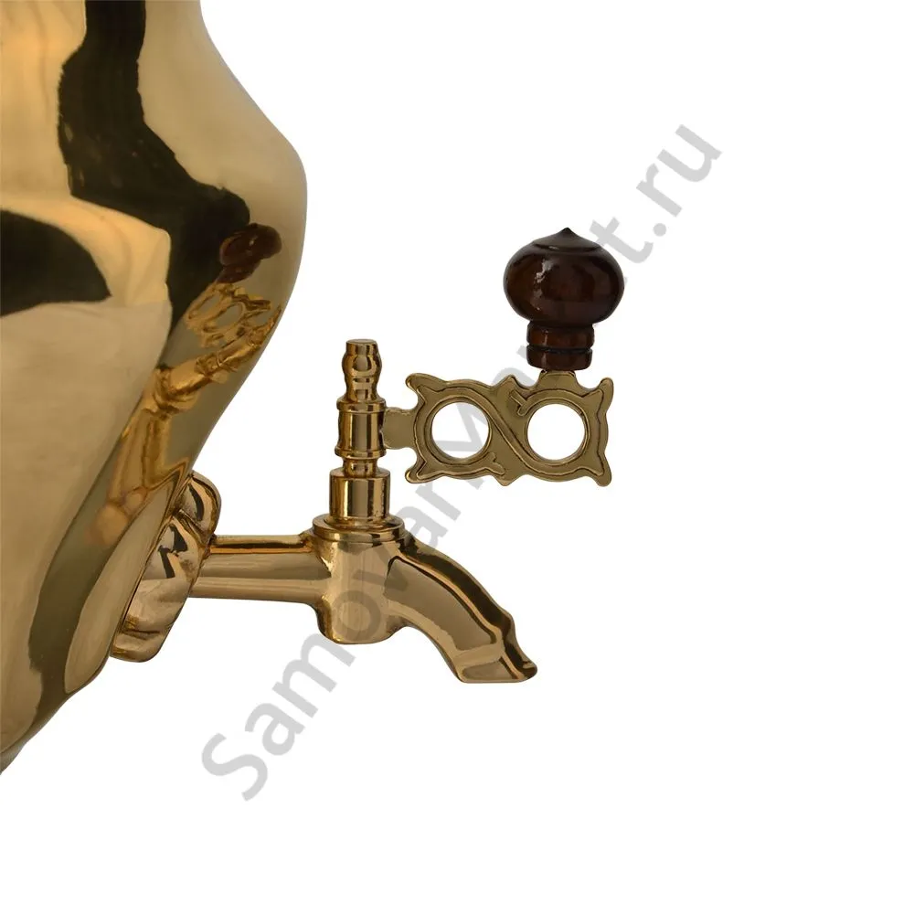 Самовар электрический 3 л с автоотключением золотой формы «Тюльпан», покрытие лаком категория «Люкс» Самовар электрический 3 л с автоотключением золотой формы «Тюльпан», покрытие лаком категория «Люкс»