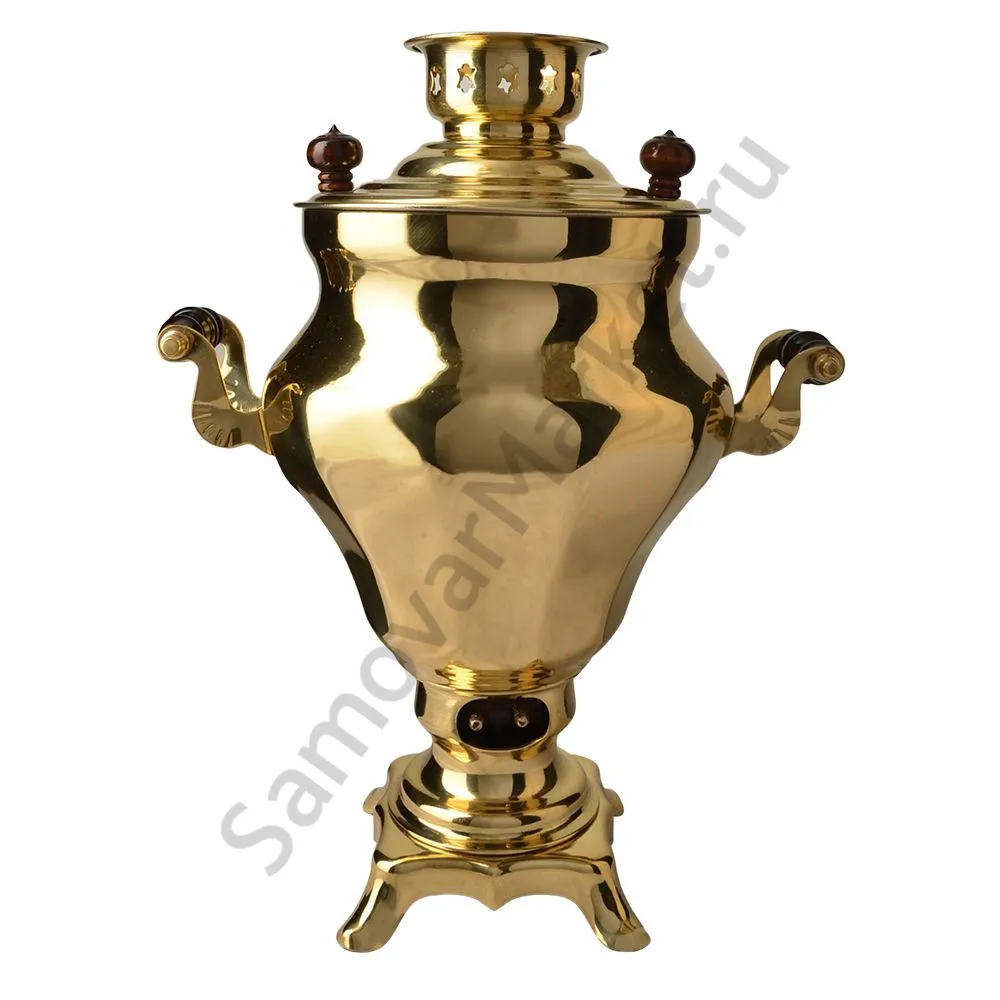 Самовар электрический 3 л с автоотключением золотой формы «Тюльпан», покрытие лаком категория «Люкс» Самовар электрический 3 л с автоотключением золотой формы «Тюльпан», покрытие лаком категория «Люкс»