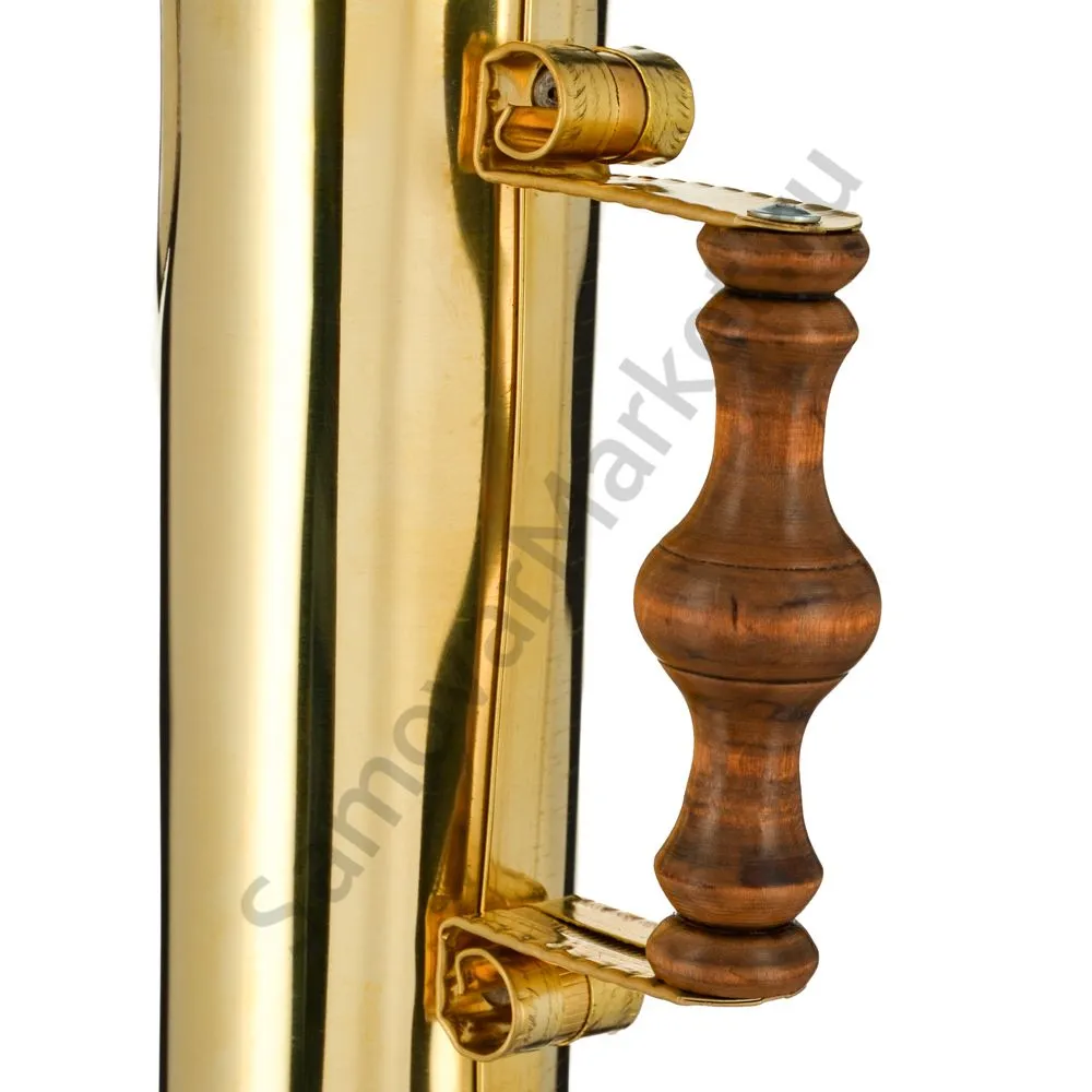 Труба для самовара золотая с состаренной деревянной ручкой в ассортименте  Труба для самовара золотая с состаренной деревянной ручкой в ассортименте