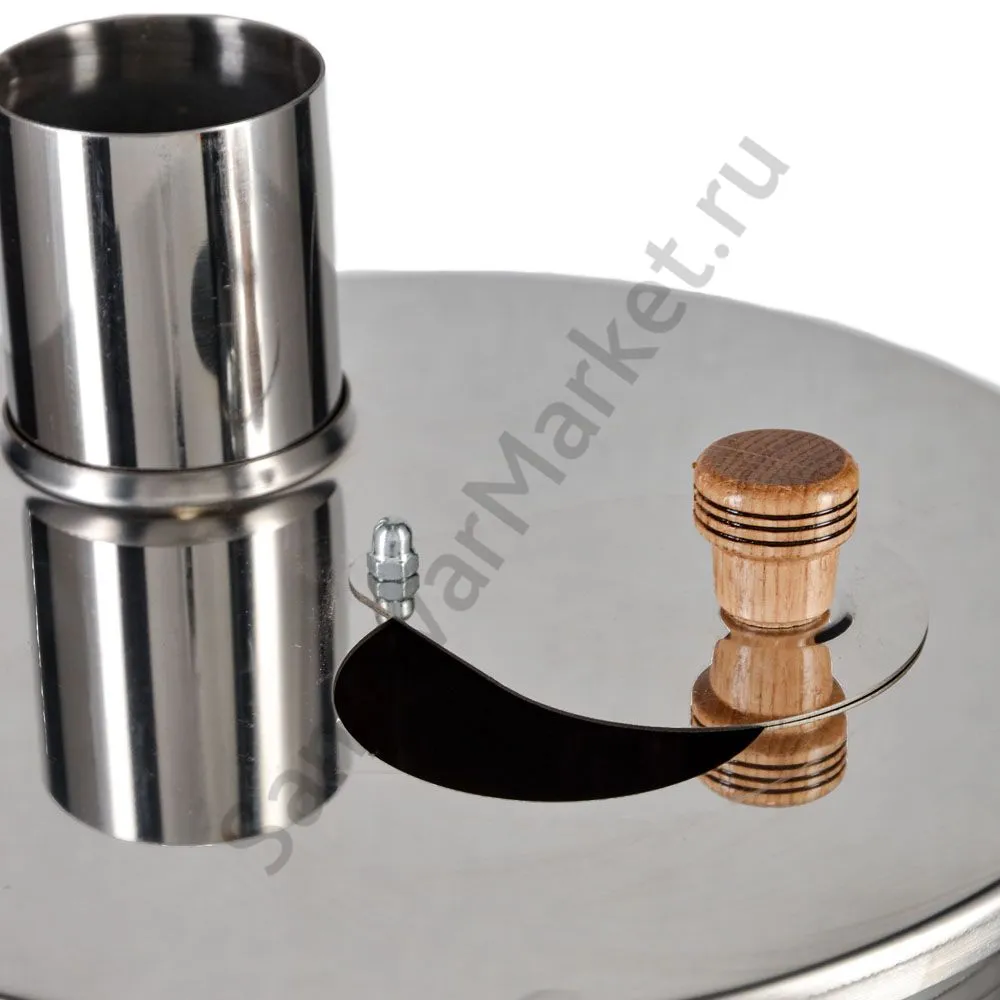 Самовар на дровах туристический 10 литров формы «Банка» с трубой, нержавеющая сталь, серебристый Самовар на дровах туристический 10 литров формы «Банка» с трубой, нержавеющая сталь, серебристый