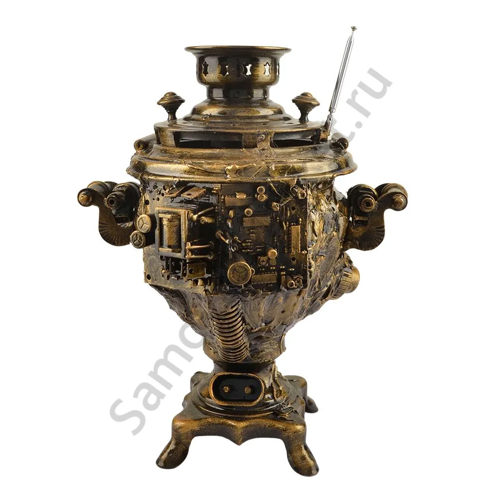 Музыкальный проигрыватель «Самовар» в авторском оформлении