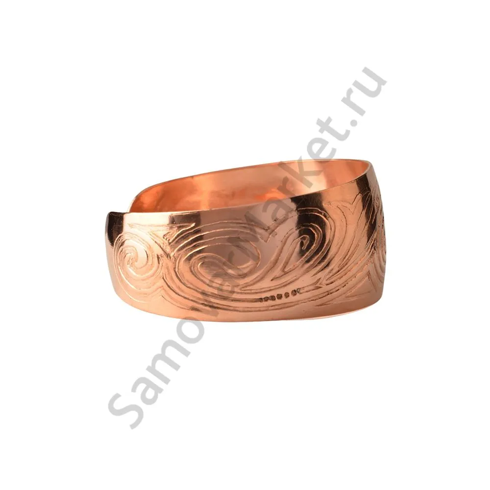 Браслет медный «Узоры»