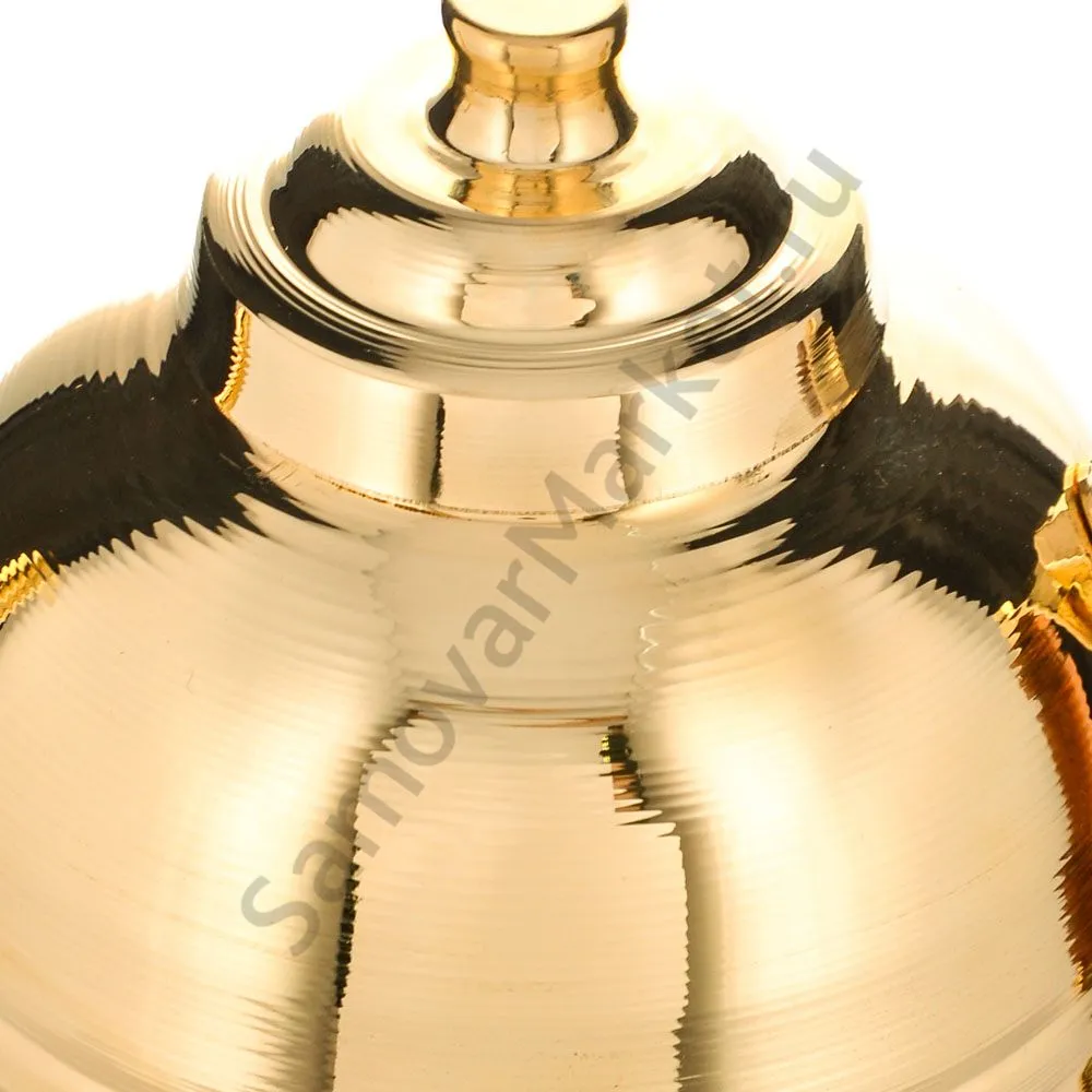 Чайник заварочный для самовара круглый 0,6 литра, золотой Чайник заварочный для самовара круглый 0,6 литра, золотой