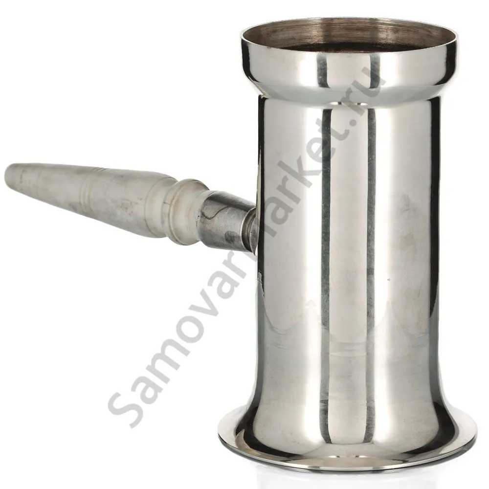 Самовар антикварный на дровах 3 литра формы «Рюмка» Братьев Петровых,фурнитура кость,посеребрённый 