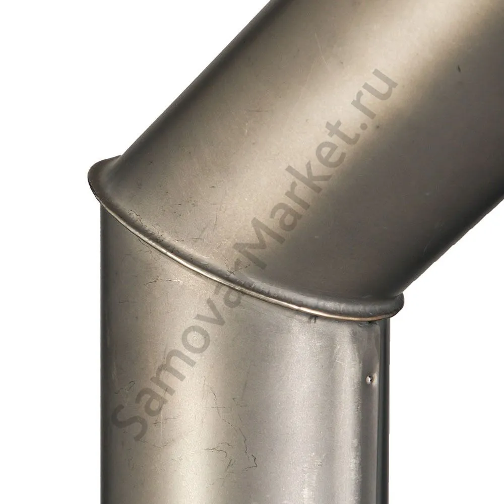 Труба 65 мм для самовара серебристая с травлением по никелю «Люкс»  Труба 65 мм для самовара серебристая с травлением по никелю «Люкс»