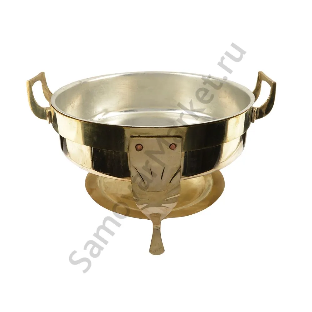 Блюдо антикварное для поддержания температуры «Мармит», золотое, уценка