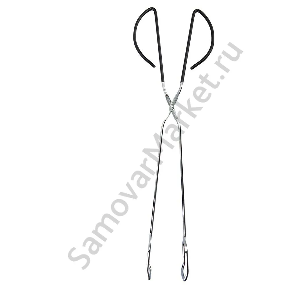 Щипцы для углей ножницами с силиконовой ручкой, длина 400 мм Щипцы для углей ножницами с силиконовой ручкой, длина 400 мм