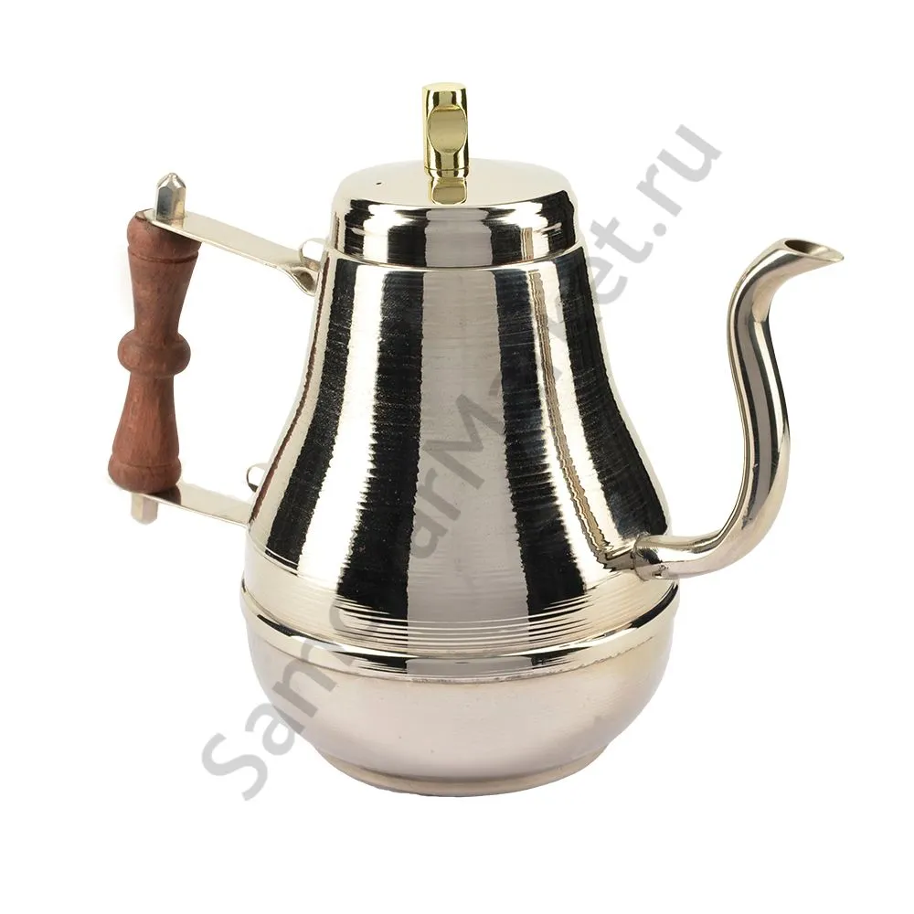 Чайник заварочный для самовара большой 1 литр, серебристый Чайник заварочный для самовара большой 1 литр, серебристый