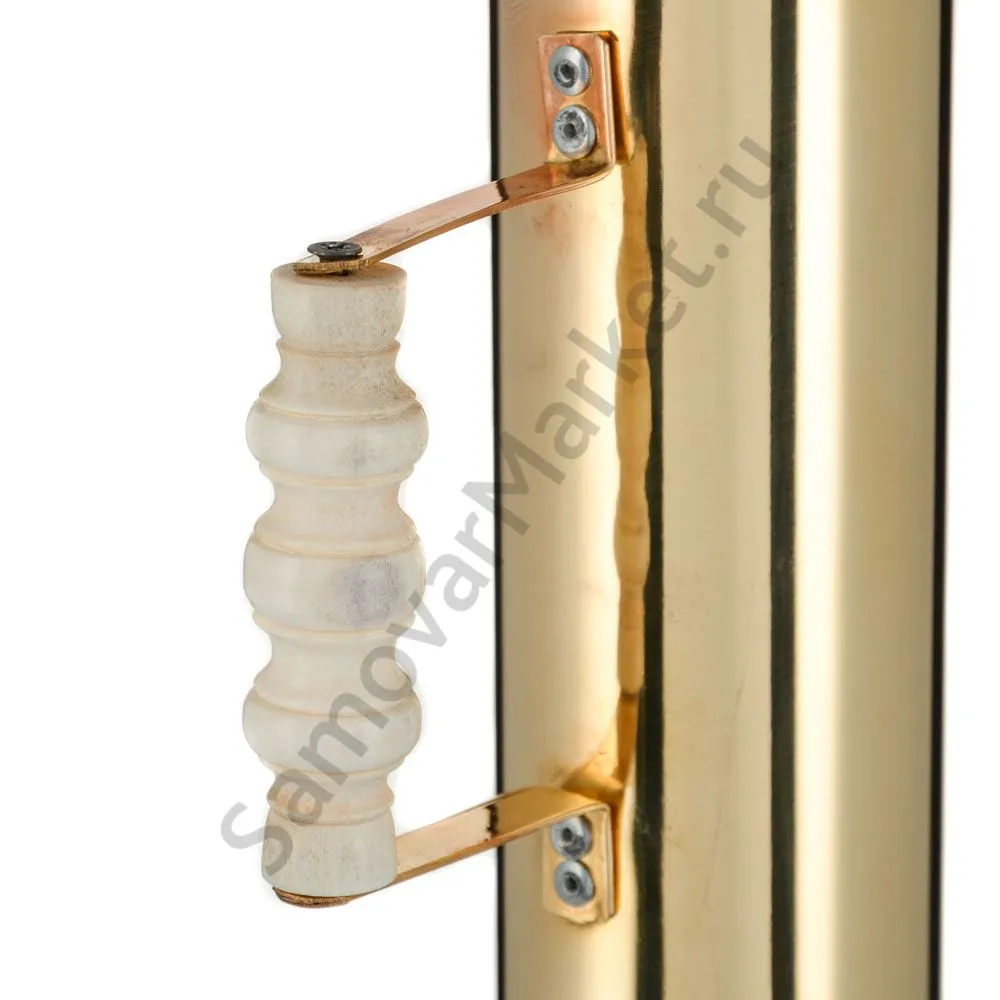 Труба для самовара золотая с ручкой кость «Люкс» в ассортименте 