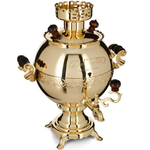 Самовар электрический 3 литра формы «Шар», золотой, категория «Стандарт» Самовар электрический 3 литра формы «Шар», золотой, категория «Стандарт»