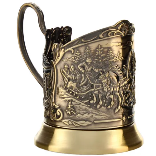 Подстаканник латунный «Тройка» Подстаканник латунный «Тройка»