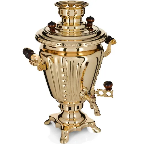 Самовар электрический 3 литра формы «Рюмка», золотой, категория «Стандарт» Самовар электрический 3 литра формы «Рюмка», золотой, категория «Стандарт»