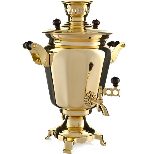 Самовар электрический 4 литра формы «Рюмка гранная», золотой, категория «Стандарт» Самовар электрический 4 литра формы «Рюмка гранная», золотой, категория «Стандарт»