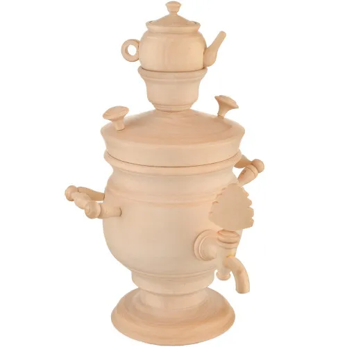 Набор для творчества "Деревянный самовар с чайником" Набор для творчества "Деревянный самовар с чайником"