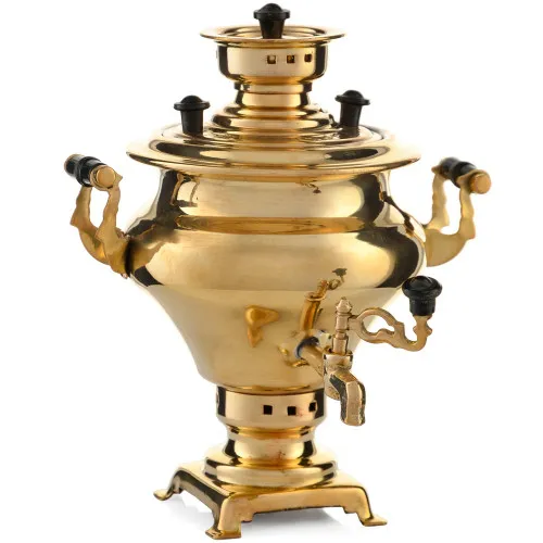 Самовар сувенирный «Ясная поляна», золотистый Самовар сувенирный «Ясная поляна», золотистый