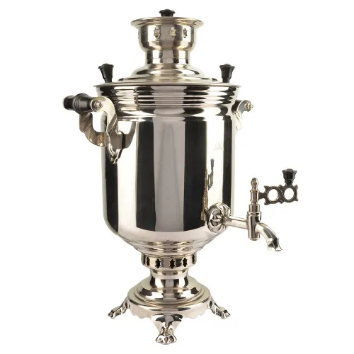 Самовар на дровах 7 литров формы «Банка с вибронакаткой», серебристый, категория «Дачный» Самовар на дровах 7 литров формы «Банка с вибронакаткой», серебристый, категория «Дачный»