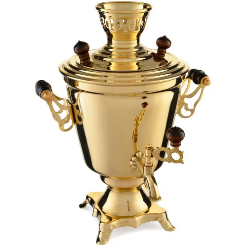 Самовар электрический 3 литра формы «Рюмка гладкая», золотой, категория «Стандарт» Самовар электрический 3 литра формы «Рюмка гладкая», золотой, категория «Стандарт»