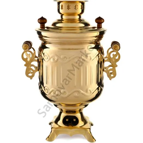 Самовар электрический 3 литра формы «Банка гранная», золотой, категория «Стандарт» Самовар электрический 3 литра формы «Банка гранная», золотой, категория «Стандарт»