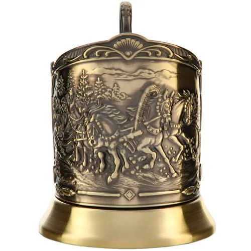 Подстаканник латунный «Тройка» Подстаканник латунный «Тройка»