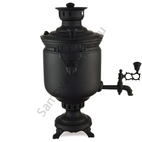 Самовар на дровах 5 литров формы «Банка», литьё, категория «Эксклюзив», «Графит» Самовар на дровах 5 литров формы «Банка», литьё, категория «Эксклюзив», «Графит»