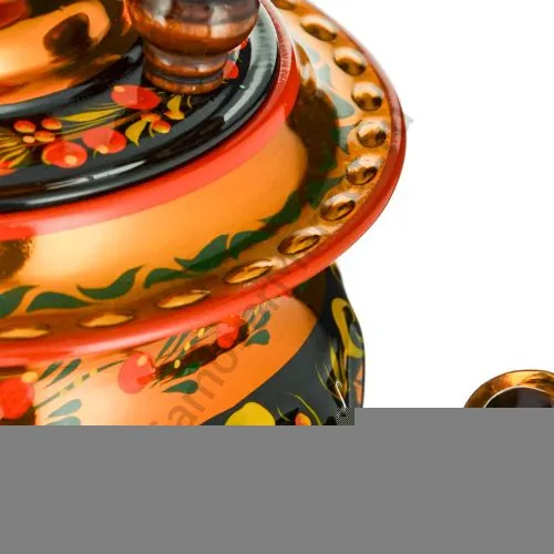 Самовар электрический 3 литра с художественной росписью «Клубника в зелени №2» формы «Жёлудь» Самовар электрический 3 литра с художественной росписью «Клубника в зелени №2» формы «Жёлудь»