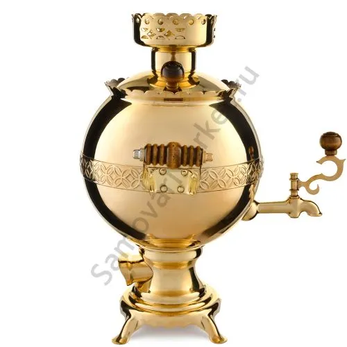 Самовар электрический 3 литра формы «Шар», золотой, категория «Стандарт» Самовар электрический 3 литра формы «Шар», золотой, категория «Стандарт»