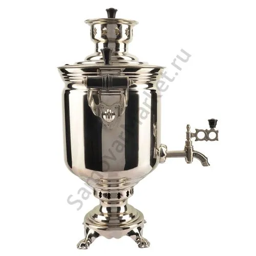 Самовар на дровах 5 литров формы «Банка», серебристый, категория «Дачный» Самовар на дровах 5 литров формы «Банка», серебристый, категория «Дачный»