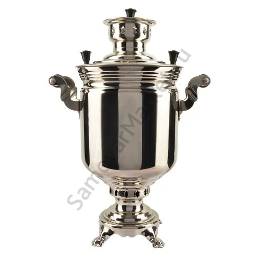 Самовар на дровах 5 литров формы «Банка», серебристый, категория «Дачный» Самовар на дровах 5 литров формы «Банка», серебристый, категория «Дачный»