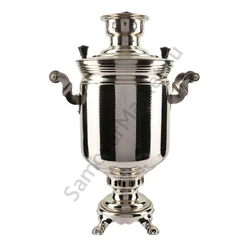 Самовар на дровах 5 литров формы «Банка с вибронакаткой», серебристый, категория «Дачный» Самовар на дровах 5 литров формы «Банка с вибронакаткой», серебристый, категория «Дачный»