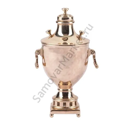 Самовар сувенирный формы «Ваза-Скифов», литой, золотой Самовар сувенирный формы «Ваза-Скифов», литой, золотой