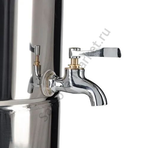 Самовар на дровах туристический 10 литров формы «Банка» с трубой, нержавеющая сталь, серебристый Самовар на дровах туристический 10 литров формы «Банка» с трубой, нержавеющая сталь, серебристый