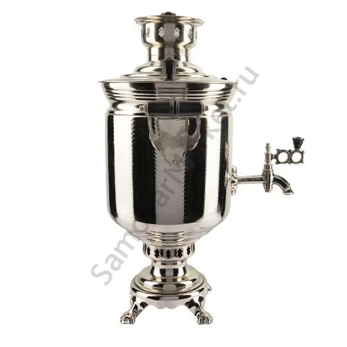 Самовар на дровах 5 литров формы «Банка с вибронакаткой», серебристый, категория «Дачный» Самовар на дровах 5 литров формы «Банка с вибронакаткой», серебристый, категория «Дачный»