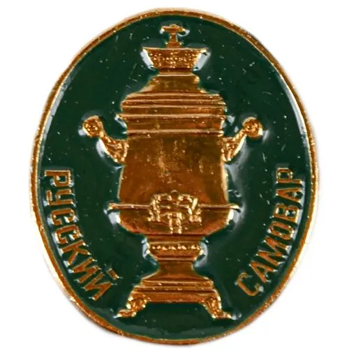 Комплект значков «Русские самовары», в наборе из 7 штук Комплект значков «Русские самовары», в наборе из 7 штук